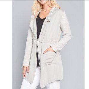 Jack by BB Dakota Hooded Cardigan / Jacket Gray M